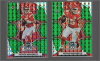 Patrick Mahomes 2022 Panini Mosaic Green Mosaic