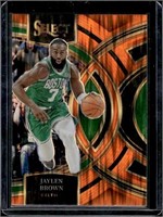 Jaylen Brown 2023 - 24 Panini Select Orange Flash