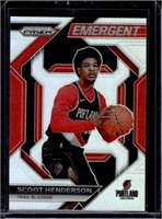 Scoot Henderson Silver Prizm Emergent Rookie Card