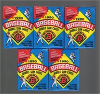 1990 Bowman Baseball Retail Box Packs - 5 Count