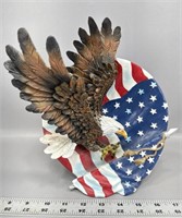 American flag eagle sculpture