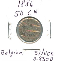1886 France 50 Centimes - 0.835 Silver