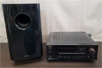 Onkyo TX-DS595 AV Receiver w/ Speaker. Powers On.