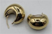 14k Yellow Gold Pierced Earrings Jcm 2.1g