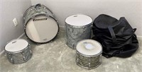 4pc Ludwig Drum Set W/ Cases
