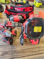 MILWAUKEE BATTERY OPERATED TOOLS WITH WITH