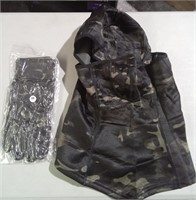 Camo Gloves & Full Face Cover - Medium