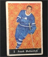 1961 Parkhurst Hockey Card Frank Mahovolich