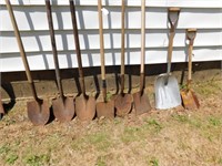 8- Assorted Shovels