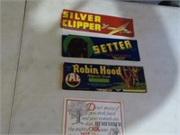 ADVERTISING LABELS