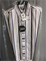 NWT Men's shirt XL Long Sleeve Striped