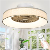 DLLT 22.5' LED Ceiling Fan  Bladeless  White
