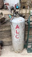Propane tank with attached heater untested