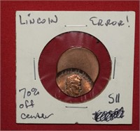 70% Offstruck Lincoln Penny
