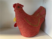 Vintage Red rooster doorstop