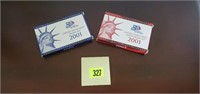 United States Mint proof coin sets (2)