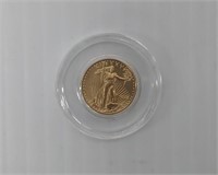 2023  1/10th oz fine gold $5 coin in plastic