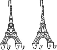 Set of 2 Paris Eiffel Tower Hooks (20.5 x 10.75)