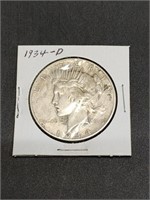 1934 D Peace Dollar