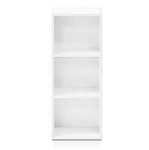 E5048  "White 3-Tier Bookcase - 12"W x 31.5"H"
