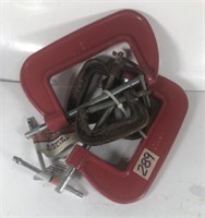 5 C Clamps 2-4", 3-2"