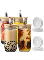 4 pack 24 oz mason jar cup lot