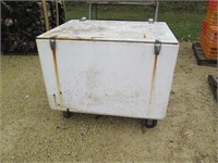 Storage container w/casters