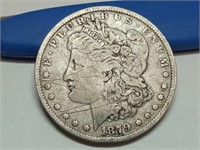 OF) 1879 silver Morgan dollar