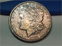 OF) 1891 silver Morgan dollar