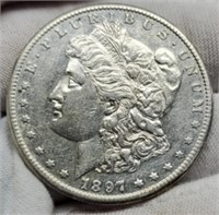 1897-S Morgan Silver Dollar