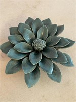 8" Diameter Ceramic Flower Decor