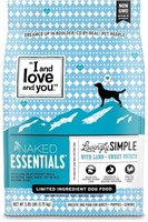 12lb Bag   I and love and you Dry Dog Food  Lamb +