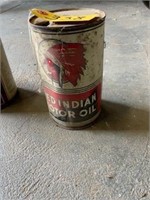 Red Indian Motor oil tin