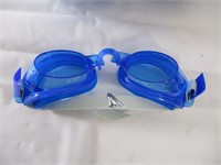 Lot of Blue Swimming Goggles