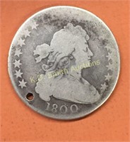 1800 Heraldic Eagle Rev Silver Dollar