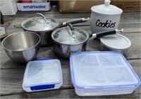 Pans, Food Storage, Cookie Jar