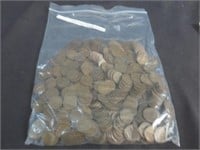 3# 40's & 50's Wheat Pennies , 435 Pcs