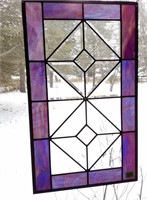 Slag Glass Stained Glass Window Hanging