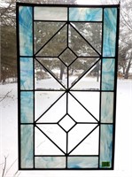 Slag Glass Stained Glass Window Hanging