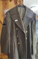 Heavy Wool Mens 38S Trench Coat