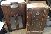 (2) Antique Radio Cabinets