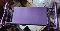 Purple Folding Garden Stool