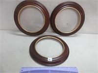 3 ROUND COLLECTOR PLATE FRAMES