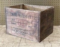 Antique Weideman Pure Whiskey Crate