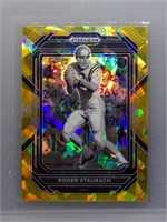 Roger Staubach 2023 Prizm Draft Gold Cracked Ice