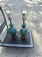 Vintage 1960s Blue Mountain Lamps