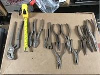lot of 12 pc needle nose pliers,wire cutters