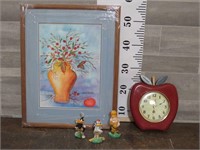 CLOCK / PICTURE / BUGS BUNNY FIGURINES