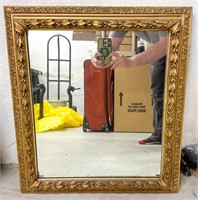 Vintage Carved Wood Framed Mirror