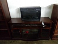 Entertainment center with fireplace.  60x18x32.